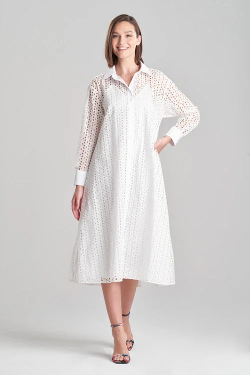 Maxi dresses with mesh panels for a sexy and trendy appearance Maxi dresses with mesh panels for a sexy and trendy appearance Cotton Eyelet Oversized Shirtdress