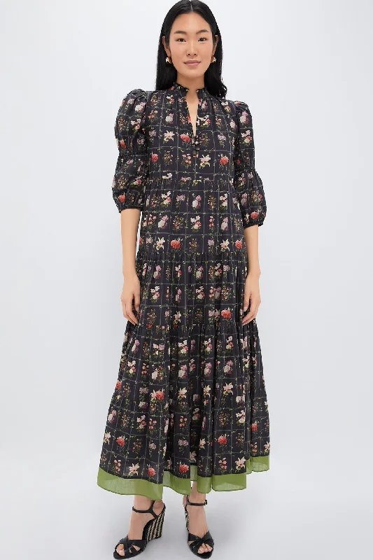 Midi dresses with fringe details for a fun and energetic style Black Stamp Emily Maxi Dress Midi dresses with fringe details for a fun and energetic style Black Stamp Emily Maxi Dress