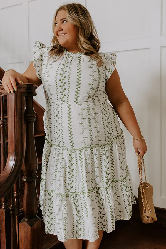 Midi dresses with wrap - around skirts for a customizable fit Ivy Lane Embroidered Midi Dress Curves Midi dresses with wrap - around skirts for a customizable fit Ivy Lane Embroidered Midi Dress Curves