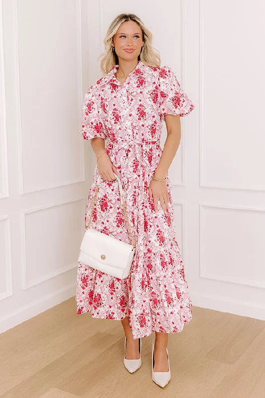 Plaid midi dresses for a fall - themed family gathering Love-Struck Floral Midi Dress in Blush Plaid midi dresses for a fall - themed family gathering Love-Struck Floral Midi Dress in Blush