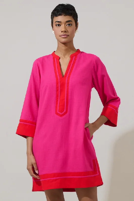 Satin mini dresses for a luxurious feel Allie Shift Mini Dress