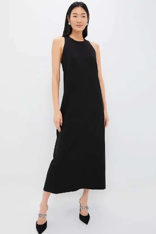 Midi dresses with ruffled sleeves for a more feminine and voluminous look Black Portia Dress Midi dresses with ruffled sleeves for a more feminine and voluminous look Black Portia Dress