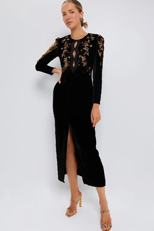 Midi dresses with belted waists to accentuate the figure Black and Rosebay Jinx C Dress Midi dresses with belted waists to accentuate the figure Black and Rosebay Jinx C Dress