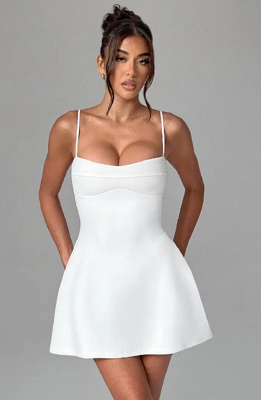 Ruffled mini dresses for a romantic touch Dakota Mini Dress - Ivory