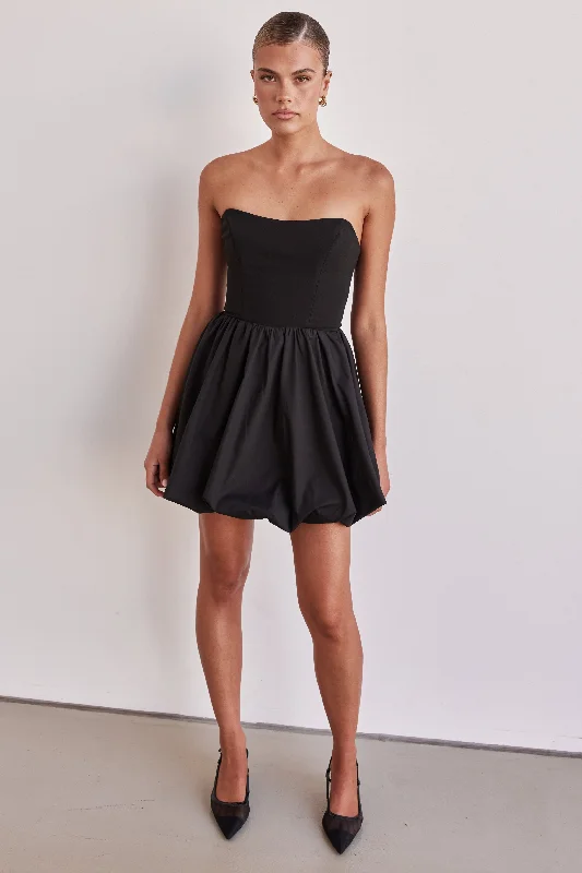 Mini dresses with button - down fronts Niamh Mini Dress (Black)