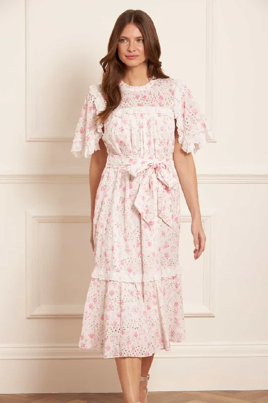 Sheath midi dresses with beaded embellishments for a formal occasion Rose Ditsy Cotton Broderie Midaxi Dress Sheath midi dresses with beaded embellishments for a formal occasion Rose Ditsy Cotton Broderie Midaxi Dress