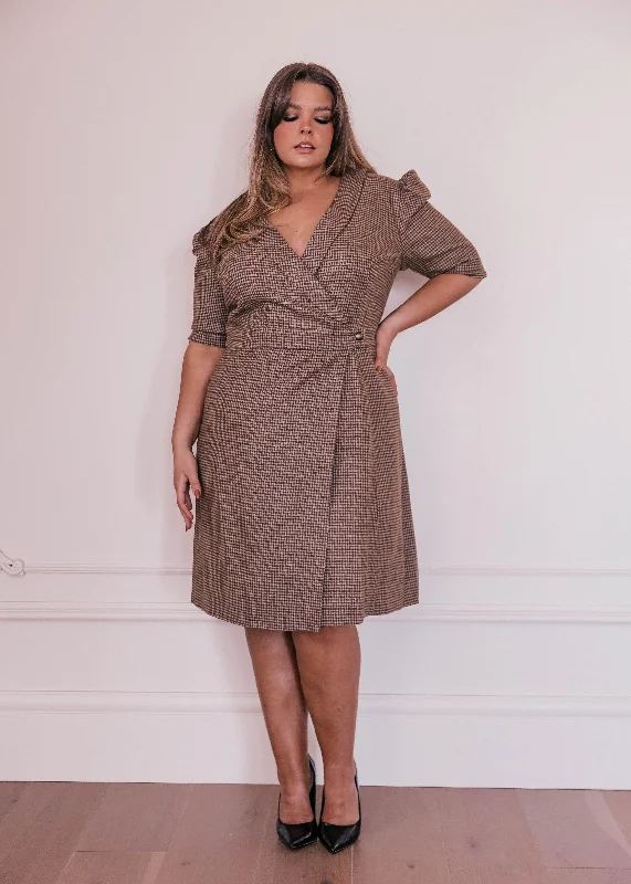 Midi dresses with abstract art prints for an artistic statement Oakley Dress