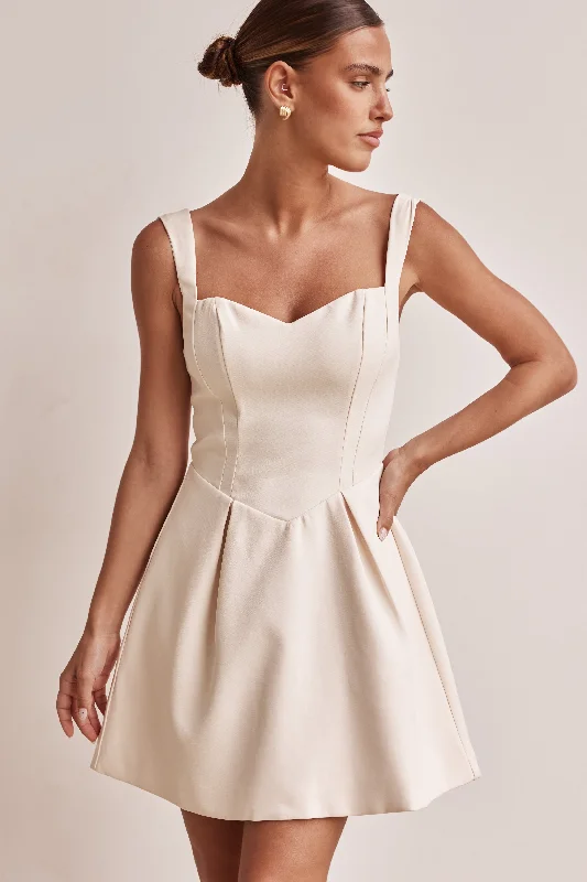 Mini dresses with embroidered details for a unique touch Brodie Mini Dress (Cream)