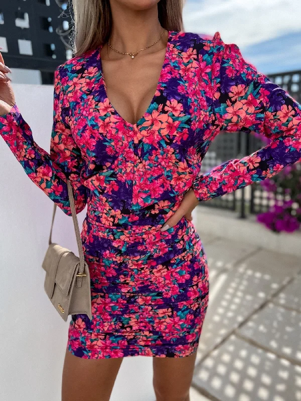 Linen mini dresses for a breathable summer option Love Wildly Satin Floral Mini Dress Linen mini dresses for a breathable summer option Love Wildly Satin Floral Mini Dress