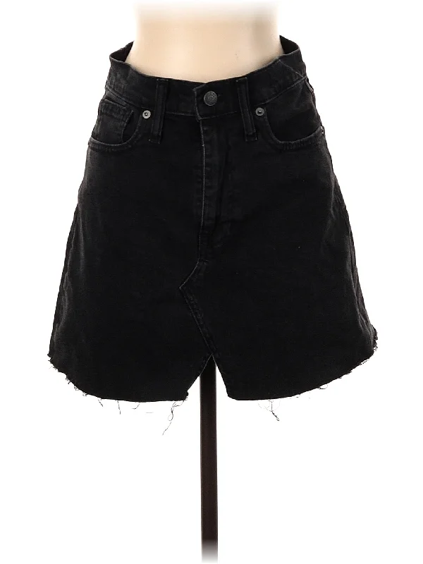 Denim skirts with boots for a stylish combinationDenim Skirt