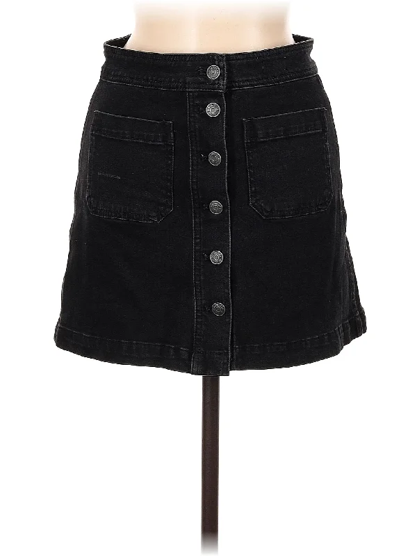 Denim skirts with sneakers for a sporty lookDenim Skirt