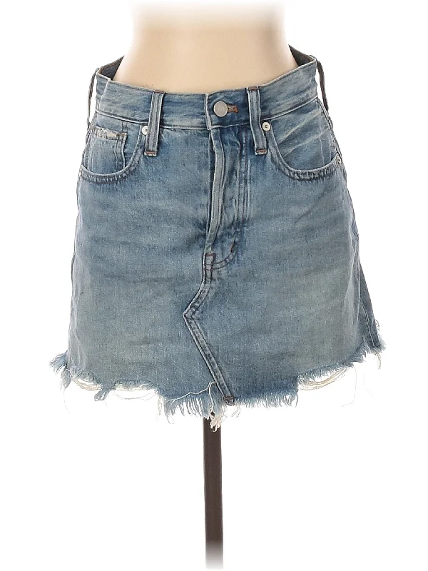 Women's Printed Geometric Patterned Shorts in Bright Colors for a Statement LookDenim Skirt