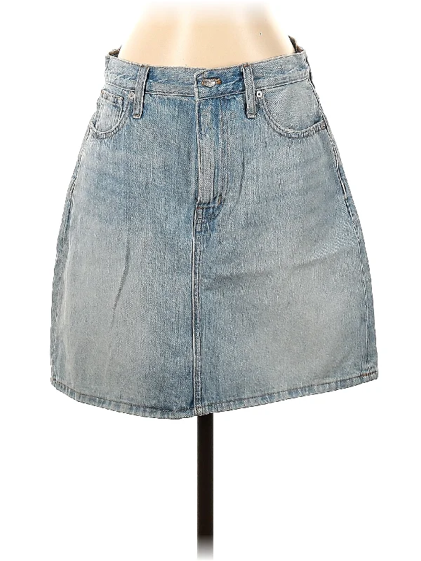 Zip - up denim skirts for easy wearDenim Skirt
