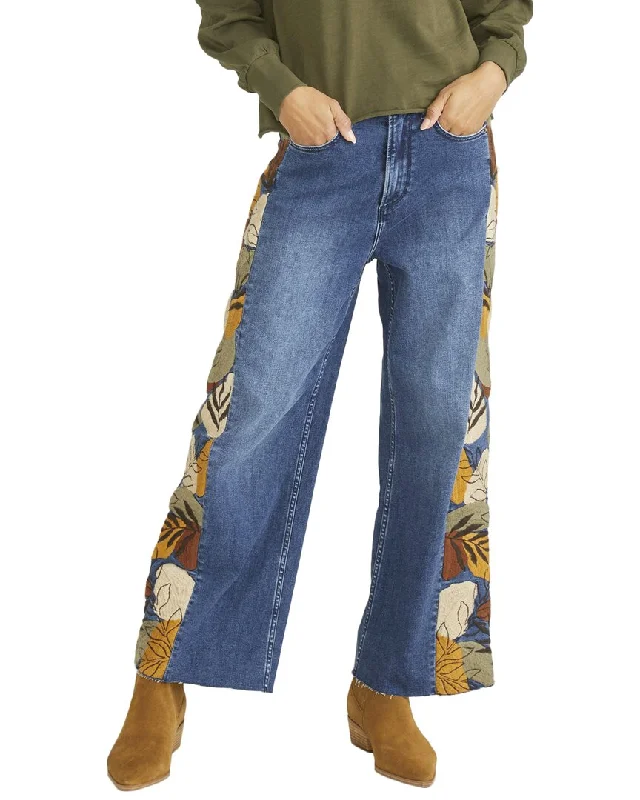 Straight - leg women jeans with a classic and timeless appealDriftwood Jeans Charlee Medium Wash Wide Leg Jean Straight - leg women jeans with a classic and timeless appealDriftwood Jeans Charlee Medium Wash Wide Leg Jean