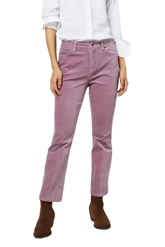 Plus - size women jeans for a comfortable and stylish fitFlare Cropped Five Pocket Jeans In Lavender Velveteen Plus - size women jeans for a comfortable and stylish fitFlare Cropped Five Pocket Jeans In Lavender Velveteen