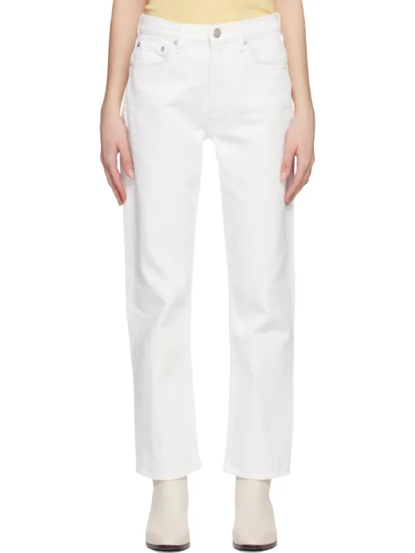 High - rise flare women jeans for a 70s - inspired lookHarlow Ankle Jeans In Optic White
