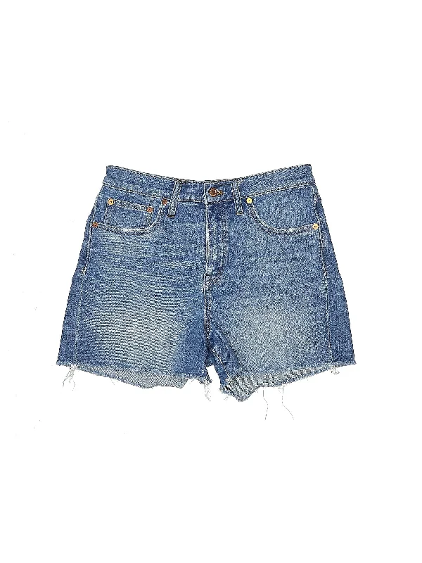 Plus Size Women's Denim Shorts with a Button - Fly in Dark Indigo for a Durable and Timeless StyleHigh-Rise Denim Shorts in Medium Wash Plus Size Women's Denim Shorts with a Button - Fly in Dark Indigo for a Durable and Timeless StyleHigh-Rise Denim Shorts in Medium Wash