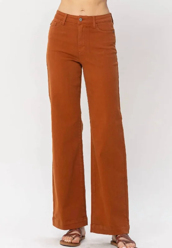 Embellished women jeans with studs or rhinestones for a glamorous touchHigh Waist Straight Jeans In Auburn Orange Embellished women jeans with studs or rhinestones for a glamorous touchHigh Waist Straight Jeans In Auburn Orange