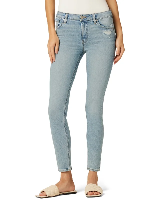 Distressed women jeans for a trendy and edgy lookHUDSON Jeans Collin High-Rise Skinny Ankle Tropics Jean