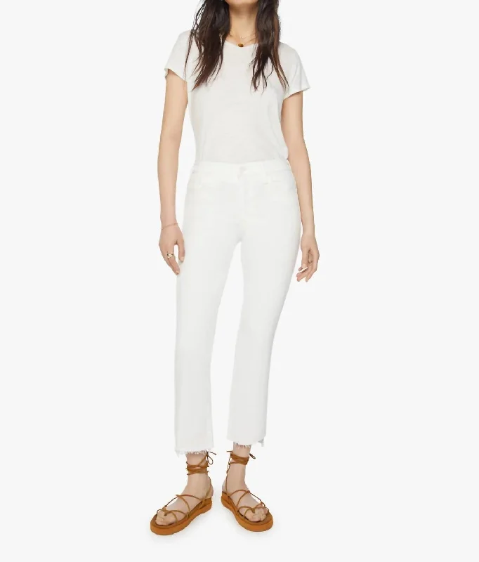Wide - leg women jeans for a modern and relaxed vibeInsider Crop Step Fray Jeans In Fairest Of Them All