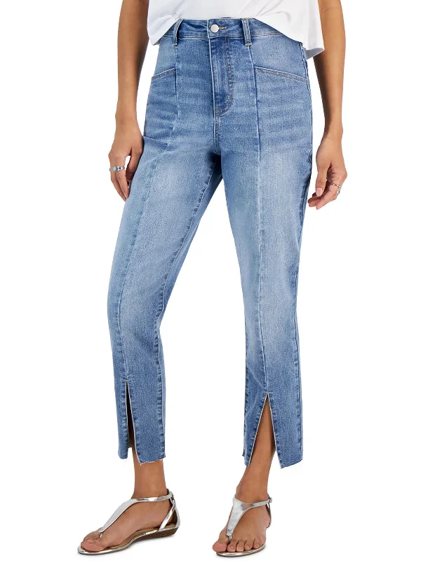 Acid - wash women jeans with a retro finishJuniors Womens High Rise Raw Hem Skinny Jeans Acid - wash women jeans with a retro finishJuniors Womens High Rise Raw Hem Skinny Jeans
