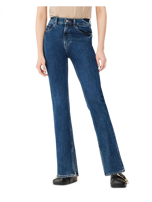 Bootcut women jeans to complement various shoe stylesPatti Womens High Rise Vintage Straight Leg Jeans