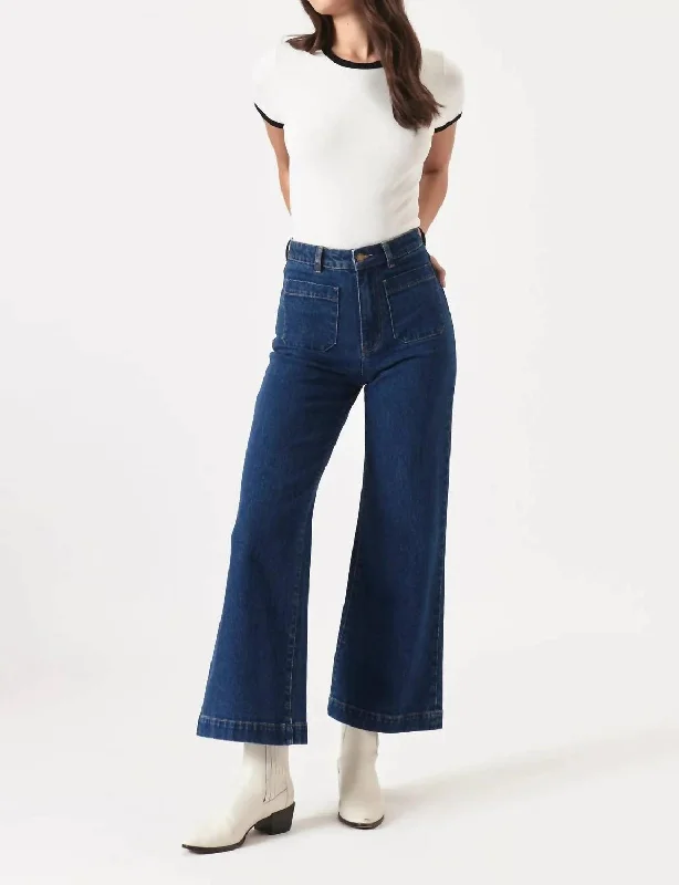 Stretch women jeans for enhanced mobility and comfortSailor Jeans In Organic Dark Blue