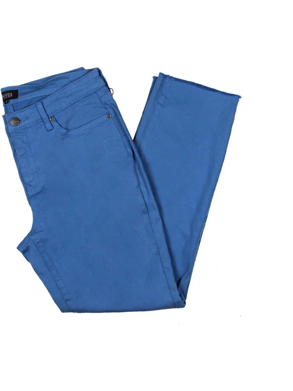 Bootcut women jeans to complement various shoe stylesSheri Womens Frayed Hem Ankle Slim Jeans