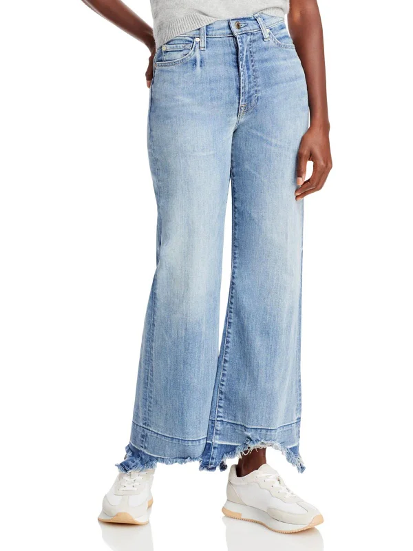 Cargo women jeans with multiple pockets for added functionalityThe Jo Womens Unhemmed Relaxed High-Waist Jeans Cargo women jeans with multiple pockets for added functionalityThe Jo Womens Unhemmed Relaxed High-Waist Jeans