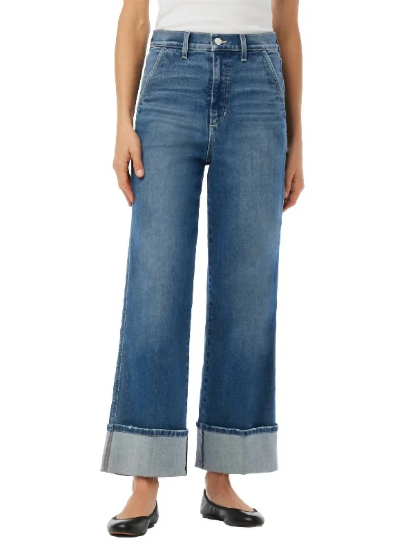 Mom jeans for a nostalgic and casual lookTrixie Wide Cuff Jeans In First Bite