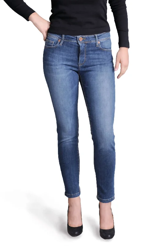 Bootcut women jeans to complement various shoe stylesVic 7/8 Denim Jeans In Blue