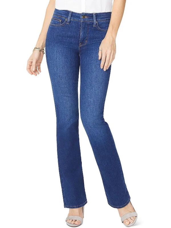 Acid - wash women jeans with a retro finishWomens Tummy-Control Mid-Rise Bootcut Jeans Acid - wash women jeans with a retro finishWomens Tummy-Control Mid-Rise Bootcut Jeans