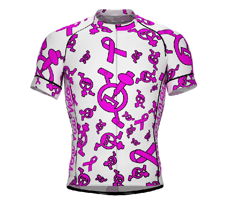 Stretch - knit women's jersey for a flexible fitTap and Pedal White Ribbon | PRO-Fit | Short Sleeve Cycling Jersey | Men and Women Stretch - knit women's jersey for a flexible fitTap and Pedal White Ribbon | PRO-Fit | Short Sleeve Cycling Jersey | Men and Women