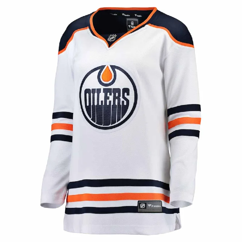Floral - printed women's jersey for a stylish lookFanatics - Women's Oilers Breakaway Away Jersey (879W EOIA 2GI BWA)