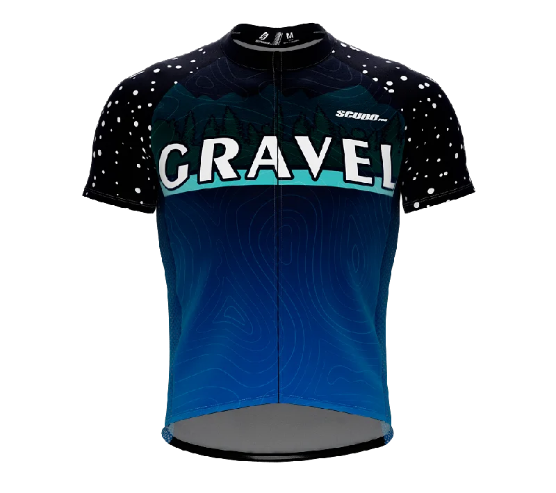 Women's jersey with a printed pattern like stripesGravel | Blue Mountains | Cycling Jersey for Men and Women Women's jersey with a printed pattern like stripesGravel | Blue Mountains | Cycling Jersey for Men and Women