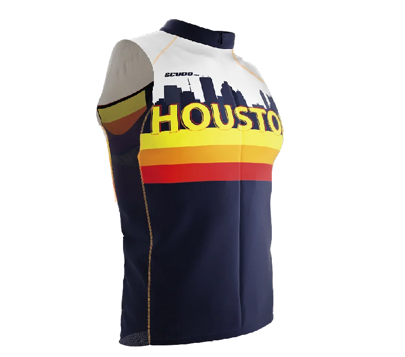 Women's jersey with antibacterial treatment for freshnessHouston | Sleeveless Cycling PRO Jersey | Men and Women