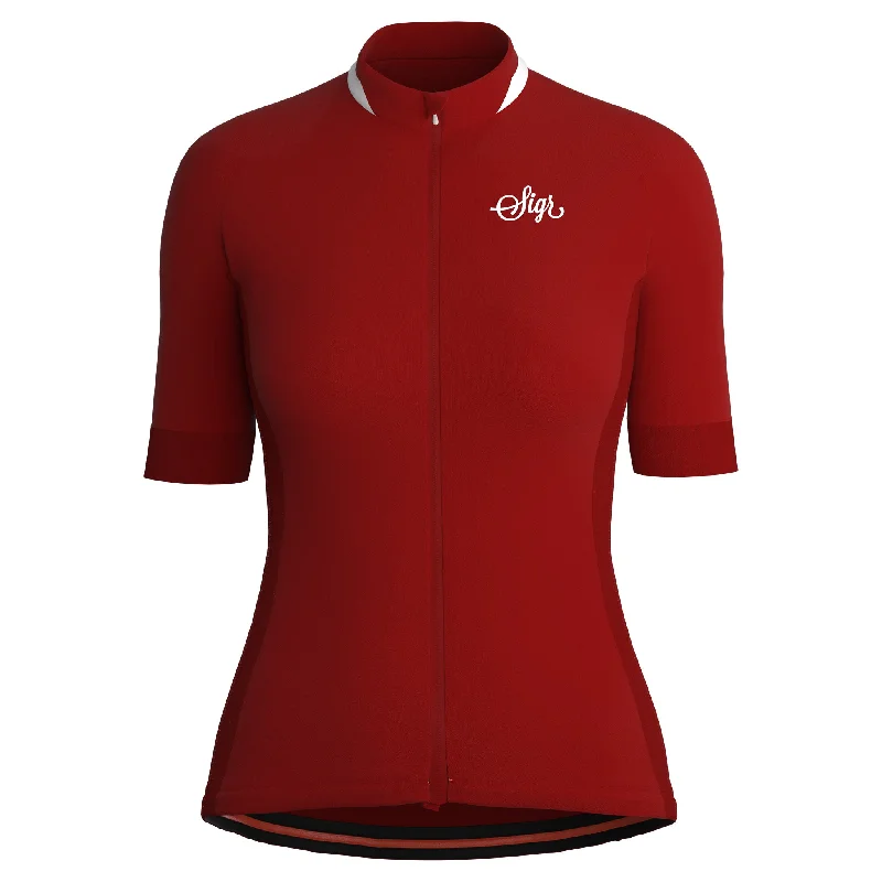 Women's jersey for cycling activitiesNejlika Women's Red Cycling Jersey