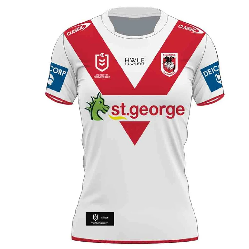 Women's jersey with a logo of a sports brandSt George Dragons 2024 Home Jersey Ladies Women's jersey with a logo of a sports brandSt George Dragons 2024 Home Jersey Ladies