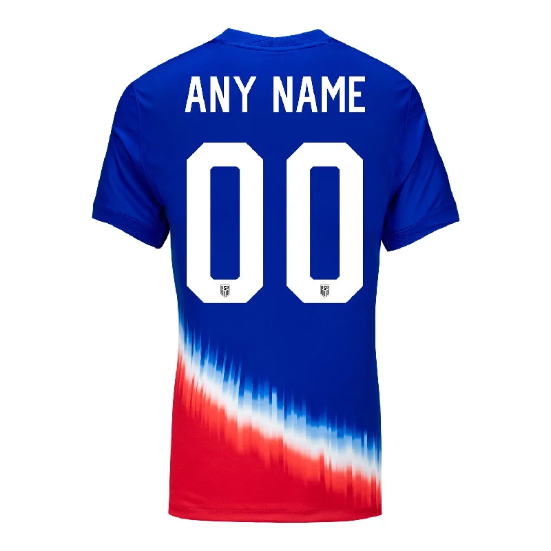 Animal - print women's jersey for a trendy edgeWomen's Nike USMNT 2024 Personalized American Icon Away Stadium Jersey