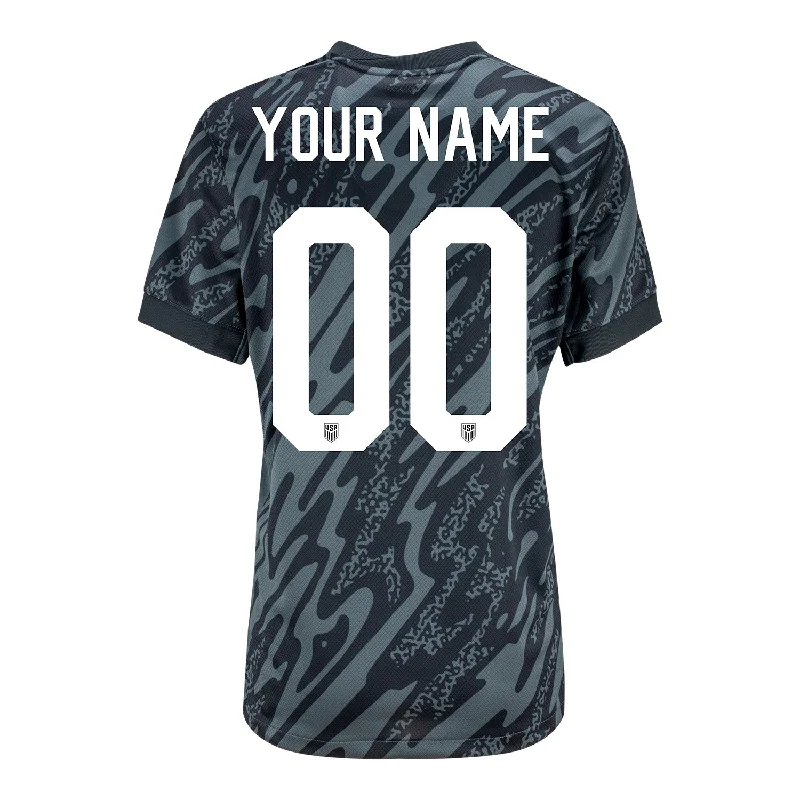 Breathable cotton women's jersey for everyday comfortWomen's Nike USMNT 2024 Personalized Stadium Short Sleeve Goalkeeper Jersey