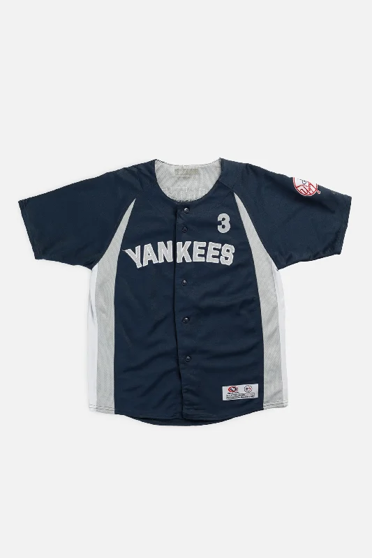 Navy - blue women's jersey for a sporty touchVintage NY Yankees MLB Jersey - Women's S