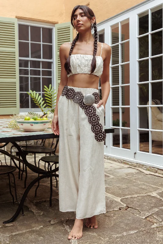 Halter Neck Women Dress to Show Off the Shoulders and NecklineBondi Side Pocket Pants Oat