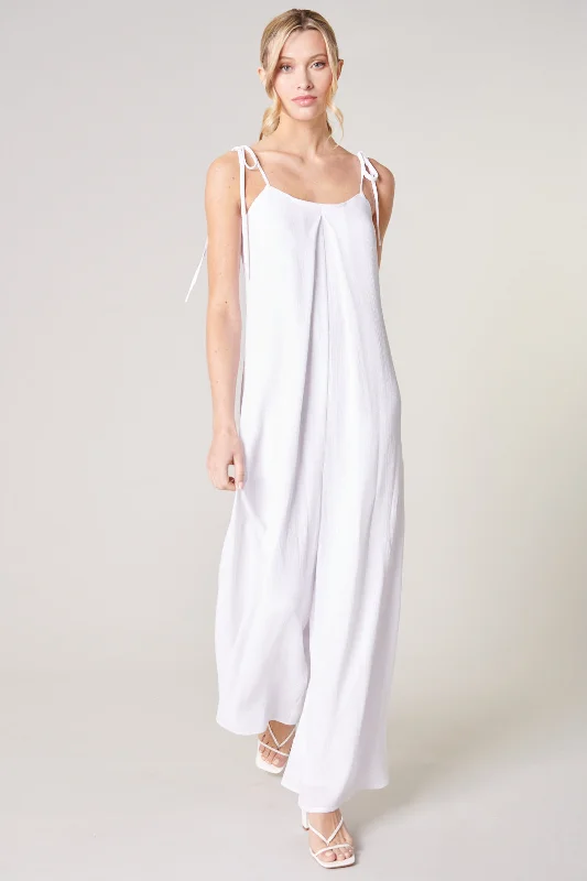 Women jumpsuits with off - the - shoulder tops for a flirty and stylish lookCatch A Breeze Wide Leg Tie Strap Jumpsuit Women jumpsuits with off - the - shoulder tops for a flirty and stylish lookCatch A Breeze Wide Leg Tie Strap Jumpsuit