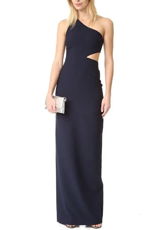 Lace - Embellished Women Dress for an Elegant and Sophisticated AppearanceDark Navy Leonella Cutout Maxi Dress