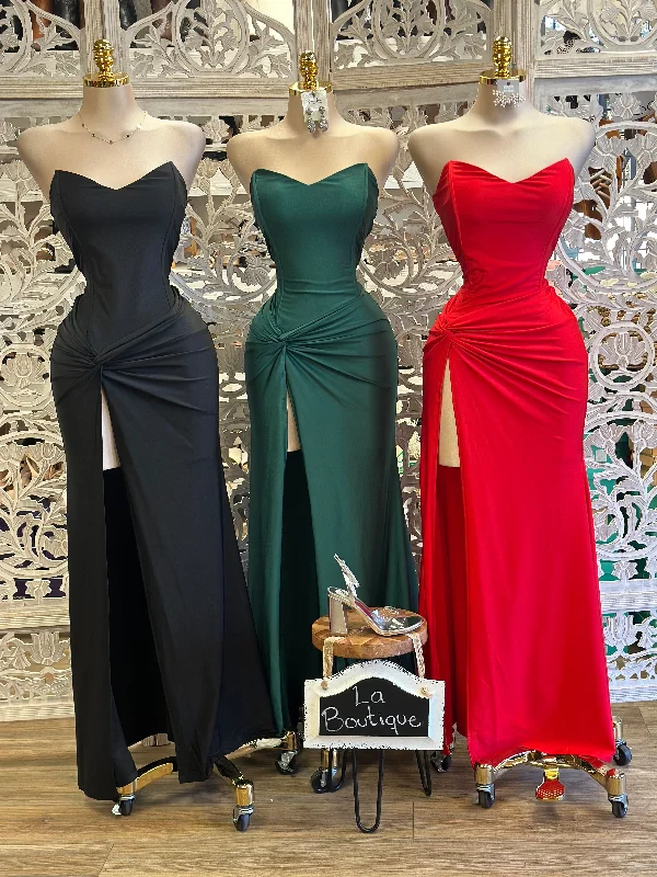 Ball Gown Women Dress with a Full Skirt for a Princess - like LookCorset Knotted Gown- Stretchy,Estira