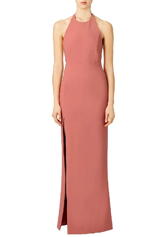 Mini Women Dress with a Short Hem for a Young and Trendy StyleCoral Pink Ventus Halter Neck Backless Gown Mini Women Dress with a Short Hem for a Young and Trendy StyleCoral Pink Ventus Halter Neck Backless Gown