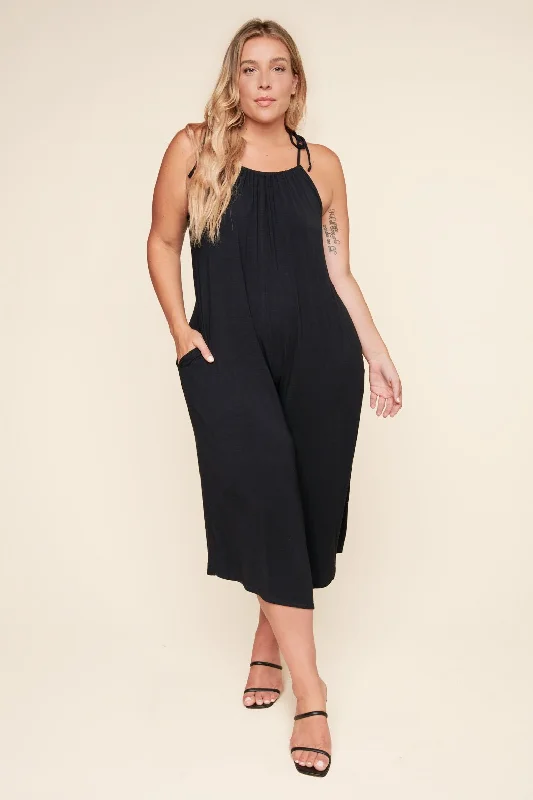 Sequined women jumpsuits for glamorous evening eventsFlorence Flowy Sleeveless Jersey Knit Jumpsuit Curve Sequined women jumpsuits for glamorous evening eventsFlorence Flowy Sleeveless Jersey Knit Jumpsuit Curve