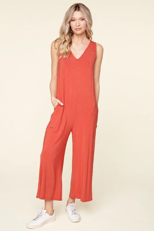 Women jumpsuits with tiered pants for added volume and styleMackenna Sleeveless Wide Leg Jersey Knit Jumpsuit Women jumpsuits with tiered pants for added volume and styleMackenna Sleeveless Wide Leg Jersey Knit Jumpsuit