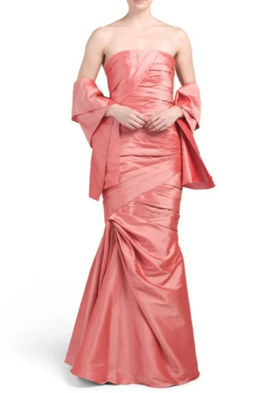 Ball Gown Women Dress with a Full Skirt for a Princess - like LookCoral Strapless Mermaid Gown Ball Gown Women Dress with a Full Skirt for a Princess - like LookCoral Strapless Mermaid Gown
