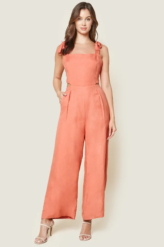 Women jumpsuits with a criss - cross back for a flirty and eye - catching detailPellegrino Cut Out Jumpsuit Women jumpsuits with a criss - cross back for a flirty and eye - catching detailPellegrino Cut Out Jumpsuit